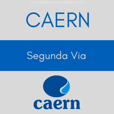 Segunda via Caern: Gere a sua fatura! - Segunda Via de Conta de Água